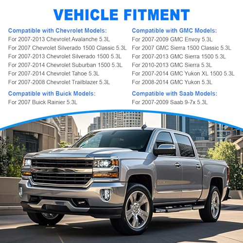 WANGSHENG NON AFM DOD Kit w/Camshaft, Lifters, Timing Chain, Head Gasket Set, Fit for 2007-2013 Chevy Silverado 1500/Tahoe/Suburban, GMC Sierra/Yukon 5.3L V8 Engine, NON-VVT - color: NON AFM Kit w/Oil Pump+Valley Cover+Timing Chain