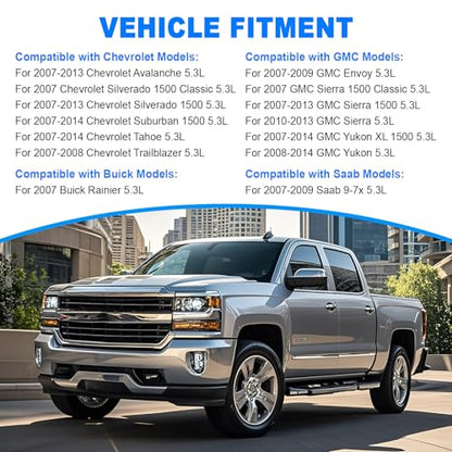 WANGSHENG NON AFM DOD Kit w/Camshaft, Lifters, Timing Chain, Head Gasket Set, Fit for 2007-2013 Chevy Silverado 1500/Tahoe/Suburban, GMC Sierra/Yukon 5.3L V8 Engine, NON-VVT - color: NON AFM Kit w/Oil Pump+Valley Cover+Timing Chain