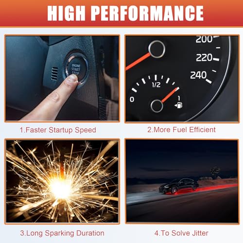 RLP HEI Universal Spark Plug Wire Set 8mm with Black Silicone Jacket and 90 Degree Boots Replaces 5553