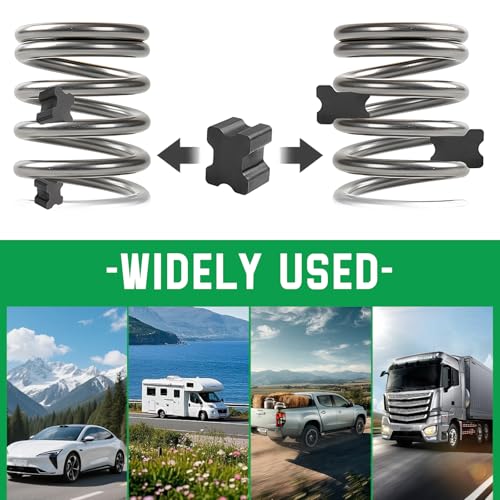 4 PCS Rubber Coil Spring Spacer, Car Lift Blocks for Enhancing 1" to 1.5" Coil Spring, Heavy Duty Rubber Automotive Front Coils Springs Booster Kit, Car Accessories