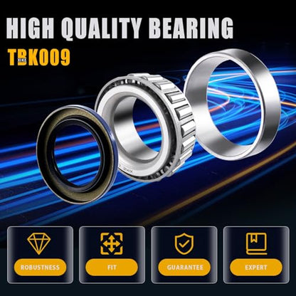 XiKe 2 Set Fits 5,200-6,000 lb Axles Trailer Wheel Hub Kit, 25580/25520 ＆ LM67048/LM67010 Bearings, 21333TB, 22333TB /10-10, 10-36 Seal and Cotter Pin. - size: 25580/20 ＆ LM67048/10 + Seal ID 2.125'' ＆ 2.250'', style: Pack 2 Set