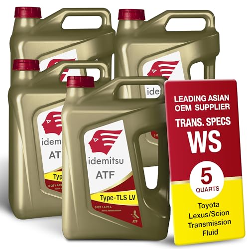 Idemitsu ATF Type TLS-LV (WS) Transmission Fluid – 5 Qt, Case of 4 - size: 5 Quart, style: 4 Pack