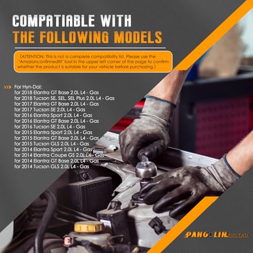 PANGOLIN Engine Piston & Rings Set fits for Kia Soul Forte 2.0L 2014-2018 - size: STD