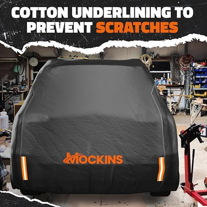Mockins 200"x75"x57" SUV Car Cover Waterproof All Weather Heavy Duty Tarp - size: SUV - Large - 200" x 75" x 57"