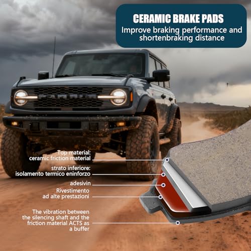 Ceramic Front Brake Pads for Chevy Impala,Monte Carlo - size: D699