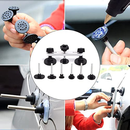 35PCS Paintless Dent Repair Tools Dent Puller Kit Dent Removal Slide Hammer Glue Sticks Reverse Hammer Glue Tabs for Car Hail Damage Repair - color: Repair Kit C