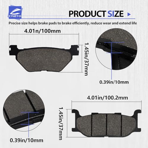 3D8-25806-00-00 Brake Pads for YAMAHA XVS950 V-Star 950 Tour 2009-2014