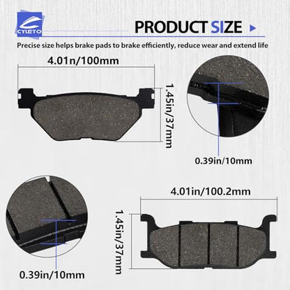 3D8-25806-00-00 Brake Pads for YAMAHA XVS950 V-Star 950 Tour 2009-2014
