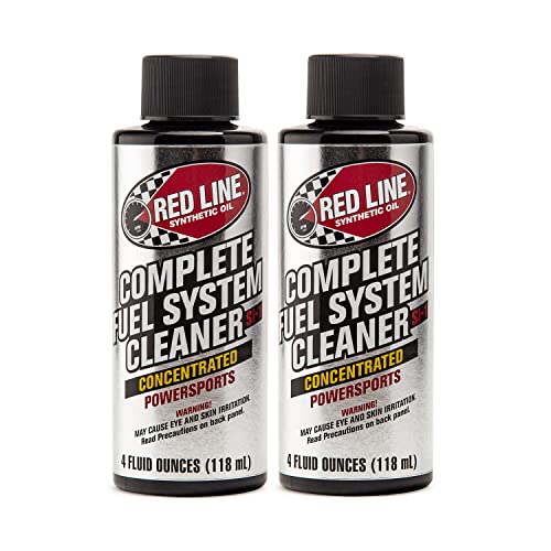 Red Line 60102 Complete Powersports Fuel System Cleaner - 4 Ounces (2 Pack)