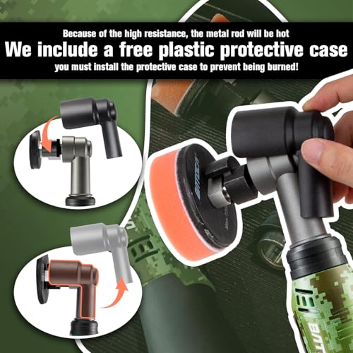 BATOCA 2026 S6 Mini Cordless Polisher 2 Heads for Motorcycles Detailing Kit - size: Camouflage Pattern Style with 2 batteries