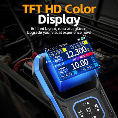 FNIRSI HRM-10 Precision Voltage Internal Resistance Battery Tester - size: HRM-10