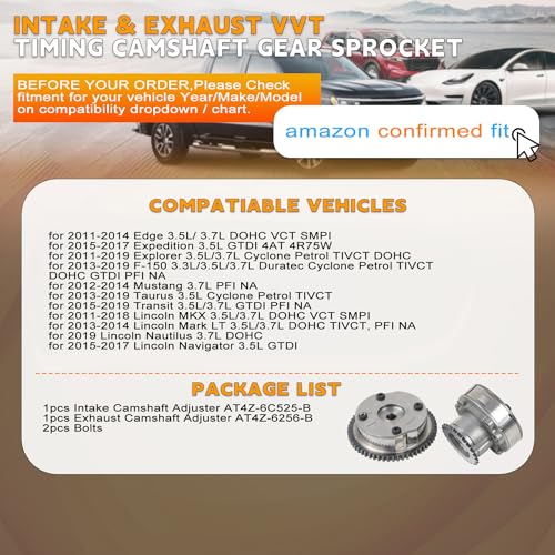 PANGOLIN 3.5 Cam Phaser Kit for Lincoln Mustang Taurus Navigator Edge F-150