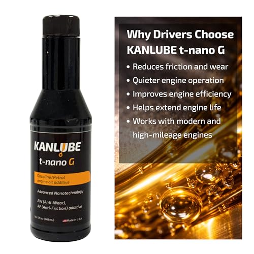 Engine Oil Additive for Car - WS₂+ MoS₂ Anti-friction Engine Treatment - Oil Treatment for High Mileage Gasoline Car Engine - Anti-wear Protectant & Friction Modifier Additive for Vehicle -5oz