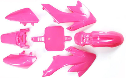 Plastic Fairing Fender Cover Kit for Honda CRF50 XR50 CRF 50 XR 50 SSR SDG 107cc 125cc Chinese Dirt Bike Pit Bike (Pink) - color: Pink
