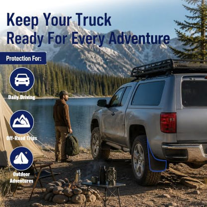 PIT66 Front+Rear Mud Flaps Fit Chevy Silverado Sierra 1500 1999-2007 - size: Fit Chevy Silverado/Sierra 1999-2004