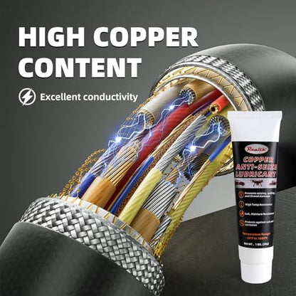 Realth Copper Anti-Seize Thread Lubricant 1 oz 2 Pack - color: Copper, size: 60g