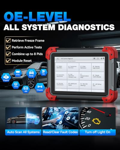 XTOOL D7 Bidirectional Scan Tool, 39+ Resets, ECU Coding OBD2 Scanner