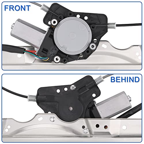 Obaee Window Regulator with Motor Front Left Driver Side, Replace 748-524 - size: Front Left Driver Side