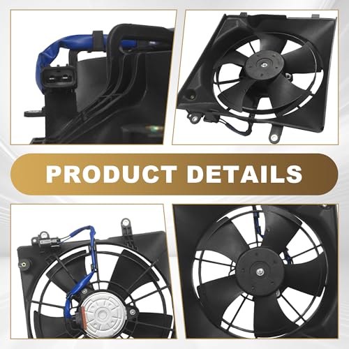 PartsFlow A/C Condenser Cooling Fan For 2013-2015 Acura ILX For 2012-2015 Honda Civic 621-480 - color: For Acura ILX