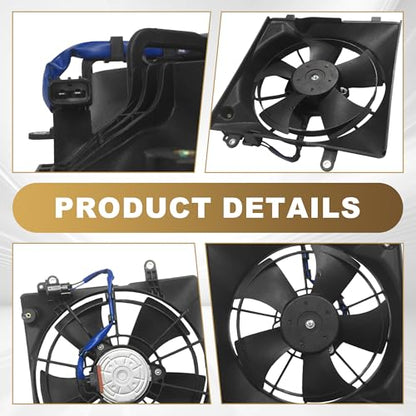 PartsFlow A/C Condenser Cooling Fan For 2013-2015 Acura ILX For 2012-2015 Honda Civic 621-480 - color: For Acura ILX
