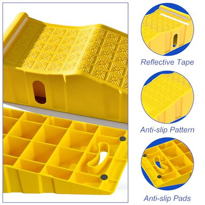 OrangeStar 2-Pack Car Ramps for Oil Changes and Maintenance