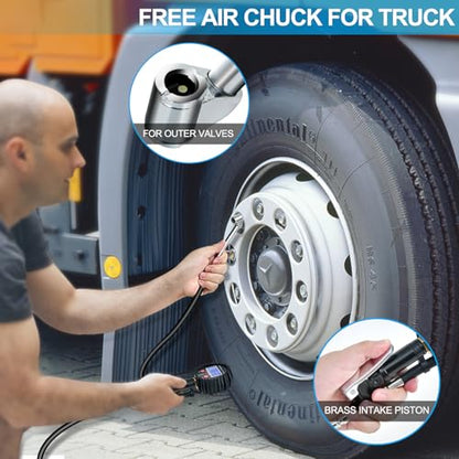 ENDARK Digital Tire Pressure Gauge with Inflator for Air Compressor - color: Black