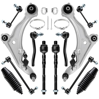 AUTOKAY 12PC Front Lower Control Arm Suspension kit for Nissan Maxima 09-14 - size: 20.67''×16.73''×6.3''