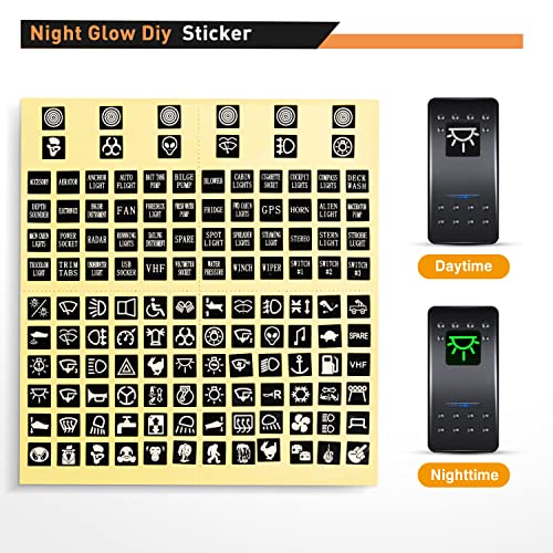 Nilight - 90109D 4 Gang Aluminum Rocker Switch Panel Toggle Dash 5 Pin ON/Off Pre-Wired Rocker Switch Blue Backlit Switch for Automotive Car Marine Boat RV,2 Years Warranty - color: Blue, size: 4 Gang
