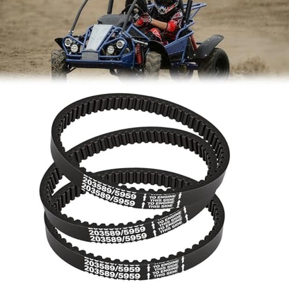 Podoy 203589/5959 Go Kart Drive Belt for 30 Series Go Kart 5-7 HP Engines