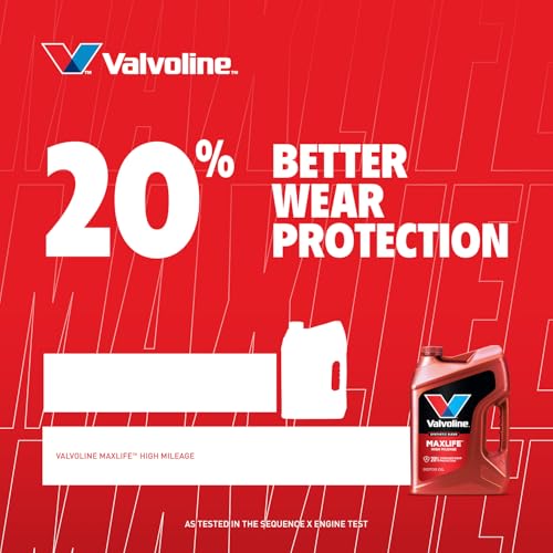 Valvoline MaxLife High Mileage 5W-30 Synthetic Blend Motor Oil 1 Quart, Pack of 6 - size: 1 qt (Pack of 6), style: High Mileage