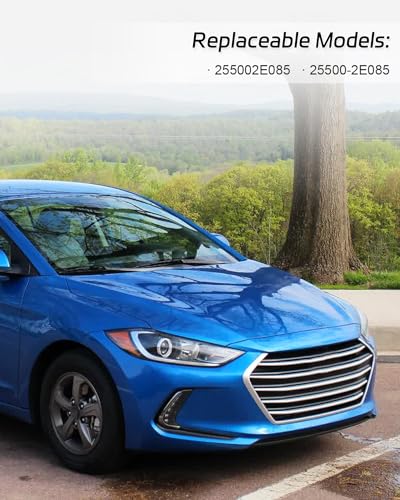 Engine Coolant Thermostat Housing Assembly Fit for Hyundai Elantra 2017 2018 2019 2020, Replace 255002E085 25500-2E085 Aluminum Alloy Thermostat Housing Assembly
