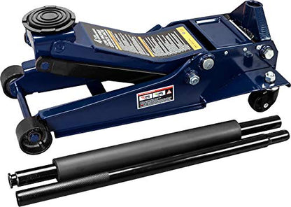 TCE 4 Ton(8000 lb) Blue Low‑Profile Floor Jack, Dual‑Piston Quick Lift Pump - size: 4 Ton