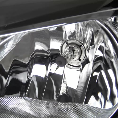 Headlights Assembly w/Bulbs Set For 2012-2014 Ford Focus Black Housing - color: For 2012-2014 Focus