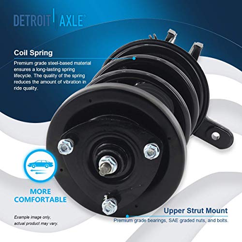Detroit Axle - 1.7L Struts for 2003 2004 2005 Honda Civic [Excluding Si] - size: 4Q2500291/Shock Kit