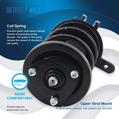 Detroit Axle - 1.7L Struts for 2003 2004 2005 Honda Civic [Excluding Si] - size: 4Q2500291/Shock Kit