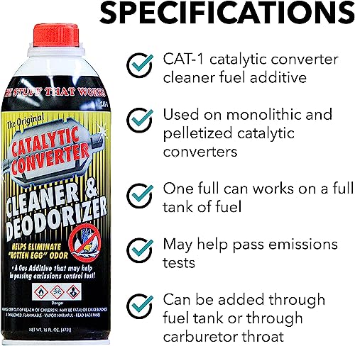 Solder-It Catalytic Converter Cleaner Deodorizer Fuel Additive 16 Oz Can - (Pack of 12) - size: 16 Ounce (Pack of 12)