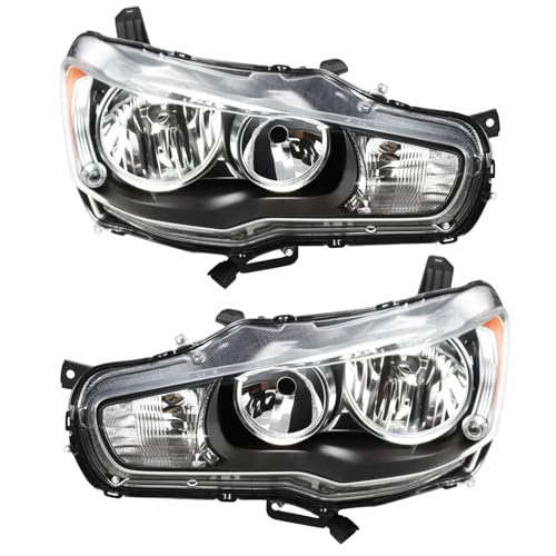 Nakkaa Headlight Compatible with 2008-2017 Lancer EVO X ES/GTS/SEL/SE/DE