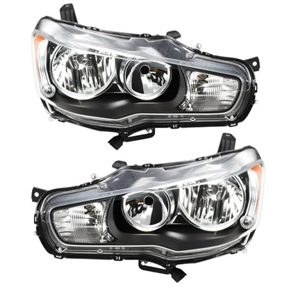 Nakkaa Headlight Compatible with 2008-2017 Lancer EVO X ES/GTS/SEL/SE/DE