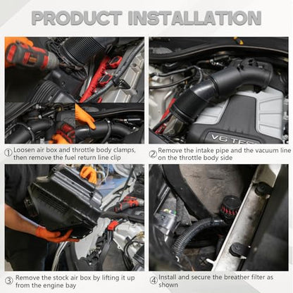Cold Air Intake for 2012-2018 Audi A6/A7 3.0T C7/C7.5 - size: 12-18 Audi A6/A7 3.0T
