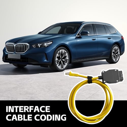 Connect Fit for OBD2 Cable Compatible with BM-WW F- Series Coding Ethernet ENET Rj45 OBD Interface Cable Coding E-SYS ISTA + ICOM Bootmod3 Bimmercode (6.6ft/2M) - size: OBD2 Rj45