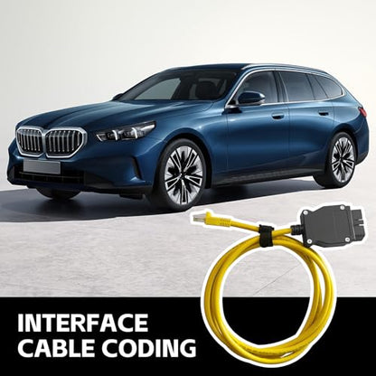 Connect Fit for OBD2 Cable Compatible with BM-WW F- Series Coding Ethernet ENET Rj45 OBD Interface Cable Coding E-SYS ISTA + ICOM Bootmod3 Bimmercode (6.6ft/2M) - size: OBD2 Rj45