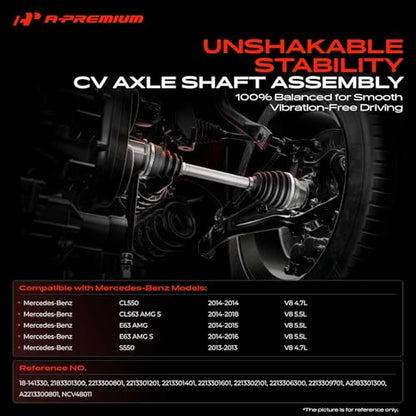 A-Premium Front Left Driver Side CV Axle Shaft Assembly for Mercedes-Benz - style: Front Driver Side