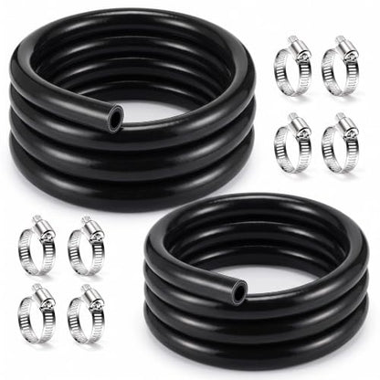 3/4" & 5/8"Heater Hose, Silicone Heater Hose 5 FT Each, 8 Clamps - size: 5ft, 3/4" & 5/8"