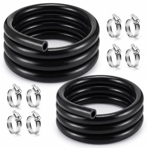 3/4" & 5/8"Heater Hose, Silicone Heater Hose 5 FT Each, 8 Clamps - size: 5ft, 3/4" & 5/8"