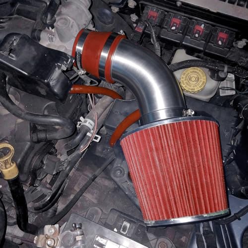 PHILTOP Cold Air Intake Red Tube Compatible With 2001-2009 PT Cruiser 2.4L Naturally Aspirated, Red - color: Red, size: 2001-2009 PT Cruiser 2.4L Naturally Aspirated