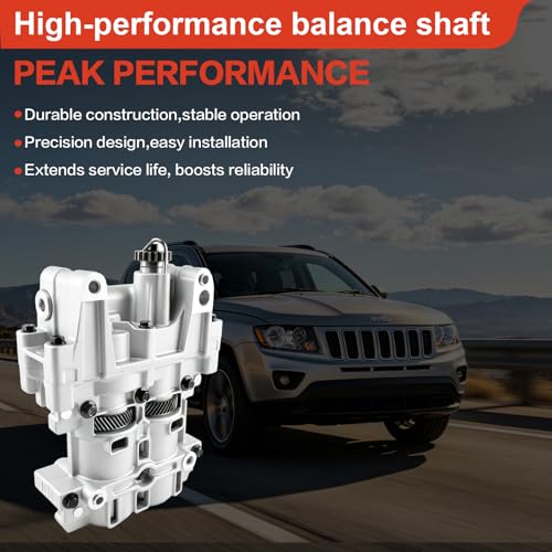 Oil Pump with Balance Shaft for Jeep Compass Patriot 2007-2017, Dodge Avenger 2008-2014 Caliber 2007-2012 Journey 2009-2017, Chrysler 200 Sebring 2007-2017,2.4L L4 ED3/EDG, Replaces 68127987AB - size: YB014