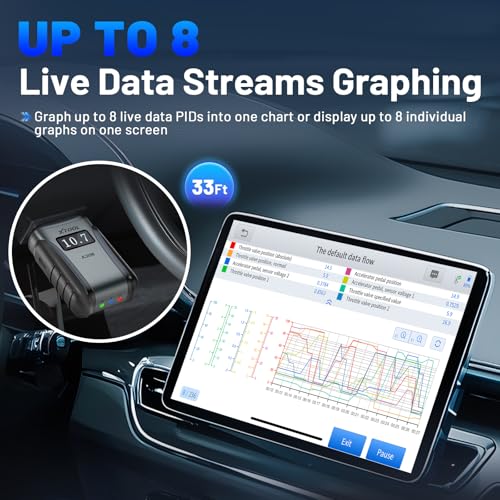 XTOOL A30M V2.0 OBD2 Scanner Diagnostic Tool, 26 Resets, All System - color: Black