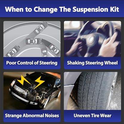 Control Arm, 12PCS Suspension Kit for 2009-2013 Toyota Corolla