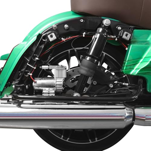 Adjustable Rear Air Ride Suspension & Tank Fit For Harley Touring 1994-2025 - color: Air Ride Suspension Tank