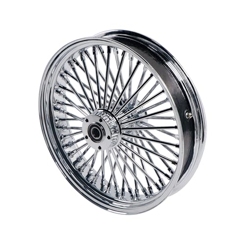 FatFlex Rear Wheel for Harley Touring Dyna Softail Sportster 18” - color: 18" x 3.5", Chrome+Chrome+Chrome